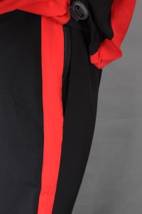 WTV176 online ordering men's sports suit design contrast magic sleeve sports suit sports suit center detail view-9